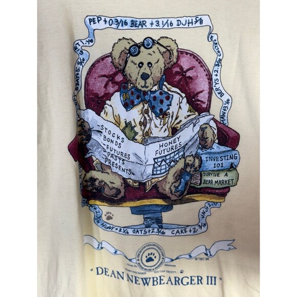 Vintage 1998 Boyds Bears Collection Dean Newbearger III Shirt Large L Anvil‎ - Picture 4 of 8